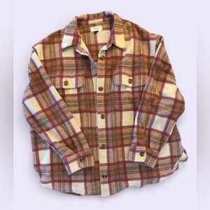 American Eagle | Soft Oversized Plaid Jacket